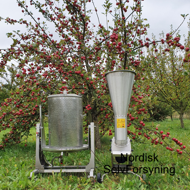 Mosteri Komplett. 120 l. Lancman Hydro Med Vipbar Kurv+Kvern 1000 kg/t