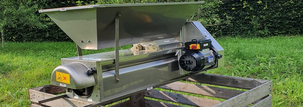 Drueavstilker med motor, komplett rustfri.