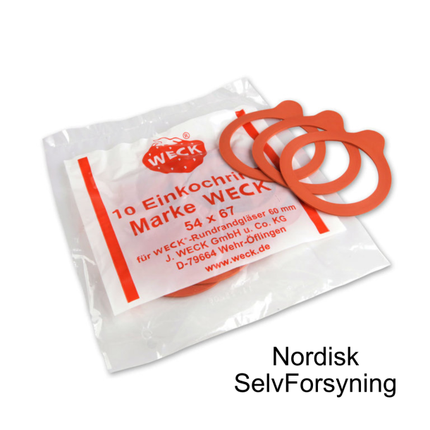 WECK gummiring RR60 54x67 - 10 stk.