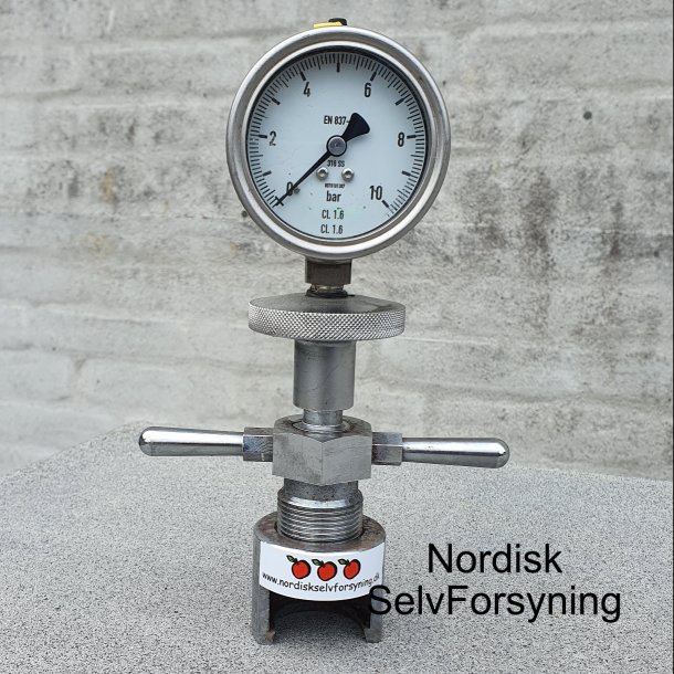Aphrometer, trykmler, 0-10 bar, kapselmontering.
