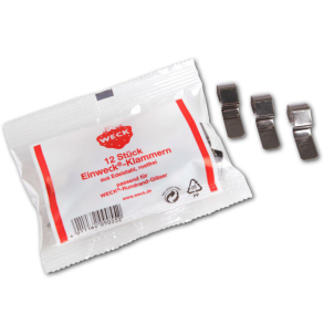 Klammer til Weck glas - 12 stk. 