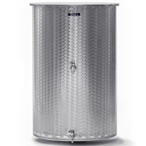 Flydelgstank, komplet monteret, 2 x haner, uden ben, 300 l.