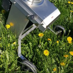 blekvrn, elektrisk, rustfri, p hjul, min. 1000 kg./t.