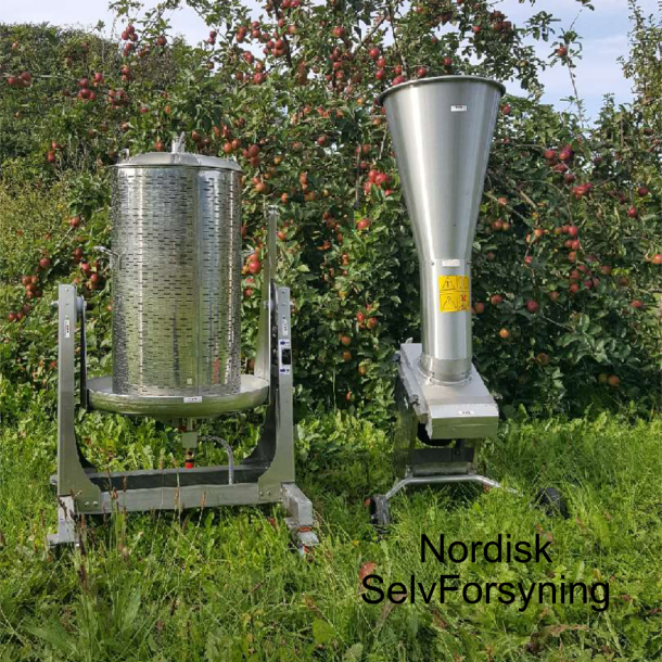 Mosteri Komplett. 80 l. Lancman Hydro Med Vipbar Kurv+Kvern 1000 kg./t.