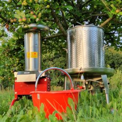 Mosteri. Hydropresser 55 l. og Elektrisk Eplekvrn 600 kg/t