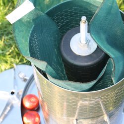 Hydropresse, rustfri, 35 l.