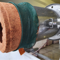 Hydropresse, 120 liter, komplet rustfri, p hjul, tiltbar 