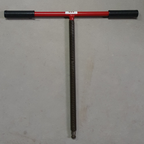 Tvr-gevindstang til presseplade til blepresser str. 20 l.