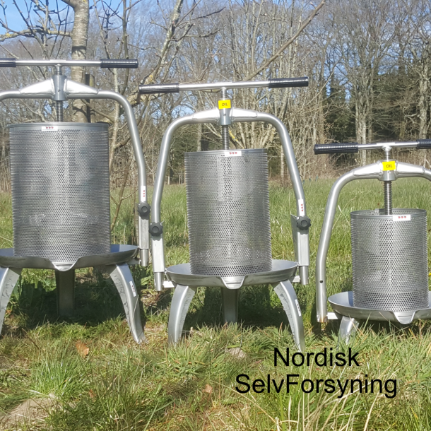 Fruktpresse, rustfritt stl, 30 liter
