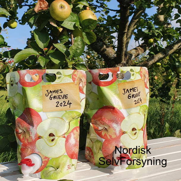 Pouch 3 L., Eplemotiv Med Skrivefelt, 10 stk.