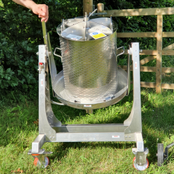 Eplepresse, hydropresse, rustfritt stl, 55 liter