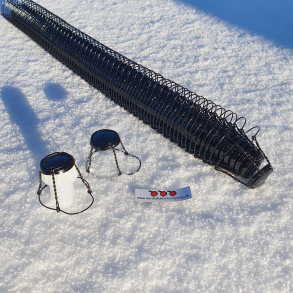 Trdholder til champagneprop, sortfarvet