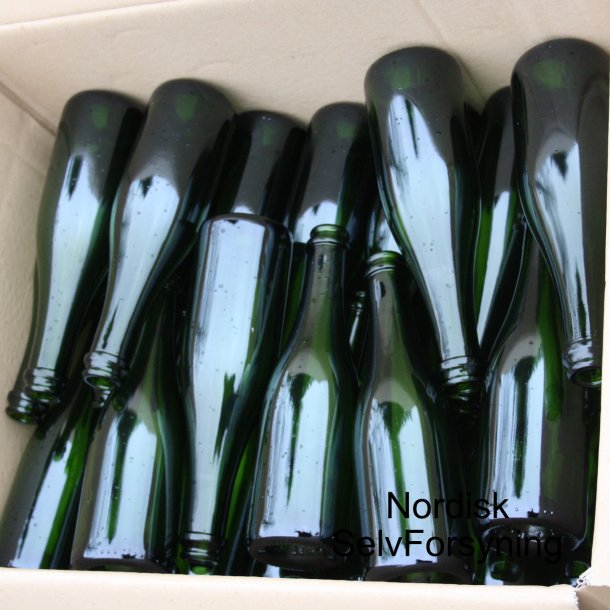 Champagneflasker Grn - 0,750 l. Vgt 775 g.