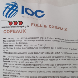 Eikechips - Fransk Eikeflis, fatmodningskarakter, variant: FULL &amp; KOMPLEKS