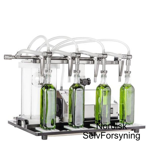 Olie vacuum tappeanlg. Enolmaster med 4 tappehoveder.