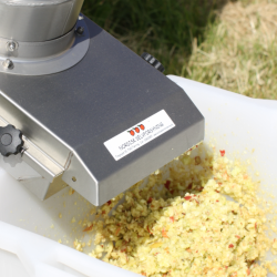 Mosteri. Hydropresse Tiltbar 120 l. + Elektrisk Frugtkvrn 1000 kg/t