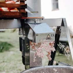 Fruktkvern - Rustfritt - 850 kg/t.