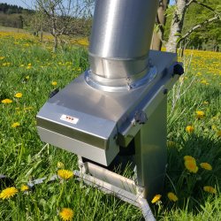 blekvrn, elektrisk, rustfri, p hjul, min. 1000 kg./t.