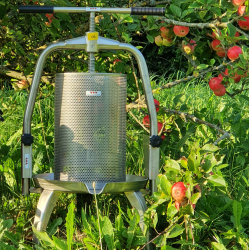 Mosteri. blepresser Rustfri 20 l. + Elektrisk blekvrn 600 kg/t