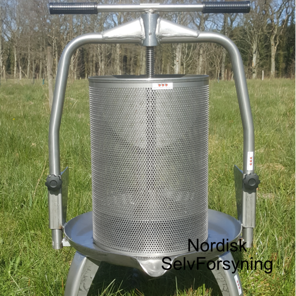 Fruktpresse, rustfritt st�l, 20 liter