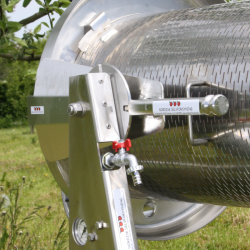 Eplepresse, hydropresse, rustfritt stl, 55 liter