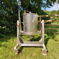 Eplepresse, hydropresse, rustfritt stl, 55 liter