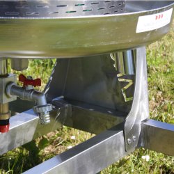 Eplepresse, hydropresse, rustfritt stl, 55 liter