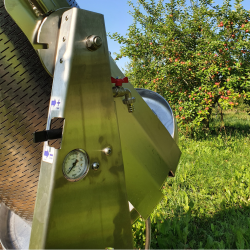 Hydropresse, 170 liter, komplett rustfri, p hjul, tiltbar 