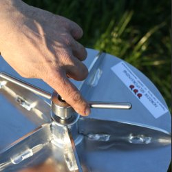 Eplepresse, hydropresse, rustfritt stl, 55 liter