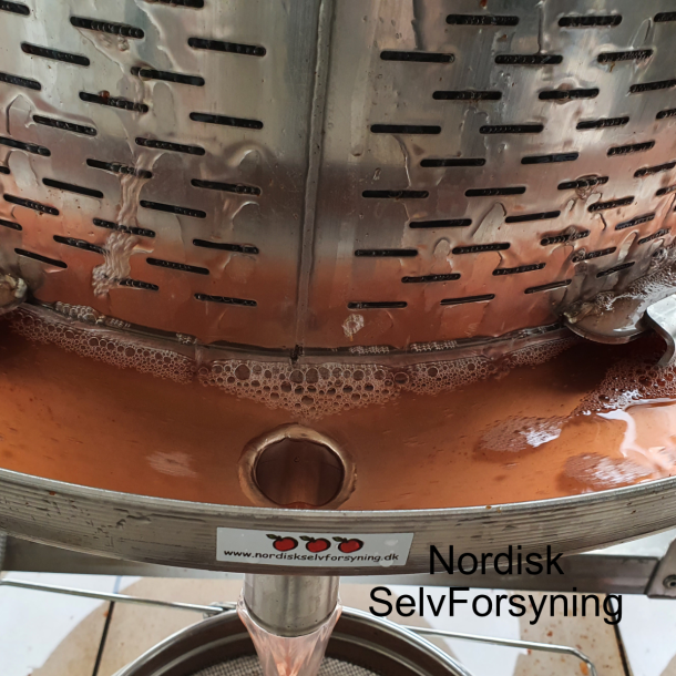 Eplepresse, hydropresse, rustfritt stl, 55 liter