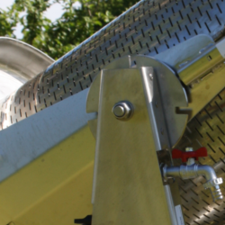 Hydropresse, 170 liter, komplett rustfri, p hjul, tiltbar 