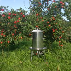 Hydropresse, rustfri, 35 l.