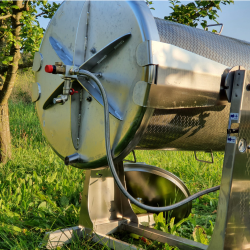 Eplepresse, hydropresse, rustfritt stl, 55 liter