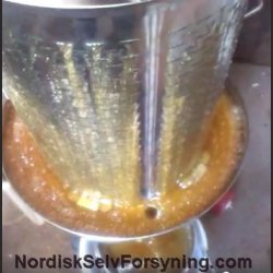 Honningpresse, hydropresse, komplett rustfrit stl, 55 liter