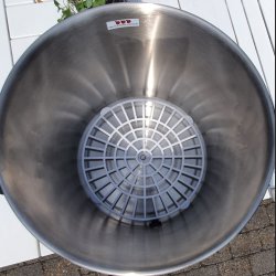 Pasteuriseringsapparat, 27 l. rustfri, med aftapningshane.