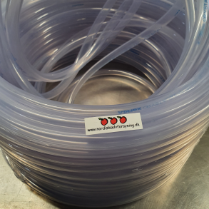 Fdevaregodkendt transparent PVC slange 10/14