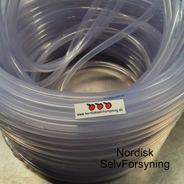Fdevaregodkendt transparent PVC slange 10/14