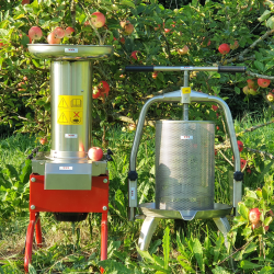 Mosteri. blepresser Rustfri 20 l. + Elektrisk blekvrn 600 kg/t