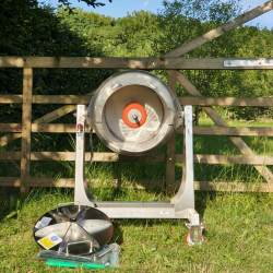 Eplepresse, hydropresse, rustfritt stl, 55 liter