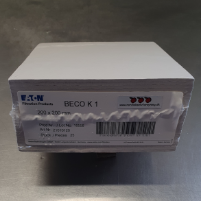 Filtersheets, BECO K1, 25 stk., 3-4m/ micron