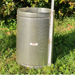 Pressekurv, rustfrit stl, 20 liter