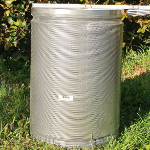 Pressekurv, rustfrit stl, 40 liter
