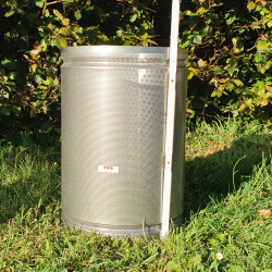 Pressekurv, rustfrit stl, 40 liter