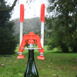 Propapparat til plastchampagnepropper.