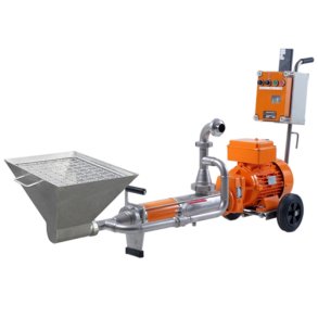 Pulppumpe 1000 - 9000 kg./t., trinls hastighed.