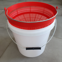 10 L. Fdevareegnet Spand + Spande-Si