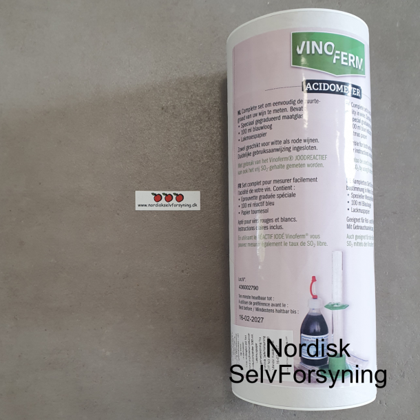 Acidometer, syretestkit, Vinoferm