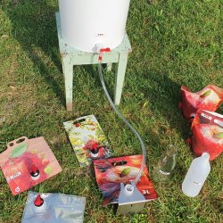 Tappespand 25 liter med lg, tappehane- og slange