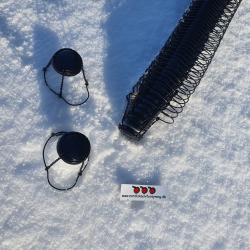 Trdholder til champagneprop, sortfarvet