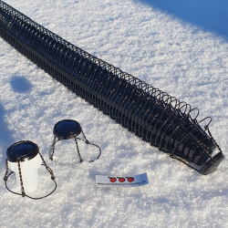 Trdholder til champagneprop, sortfarvet